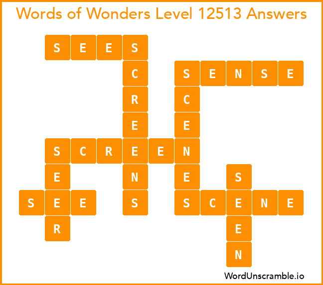 Words of Wonders Level 12513 Answers