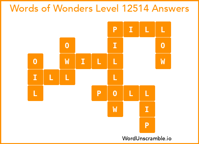 Words of Wonders Level 12514 Answers
