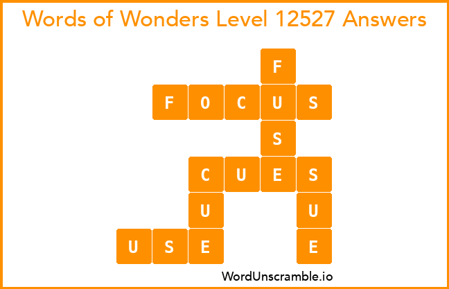 Words of Wonders Level 12527 Answers