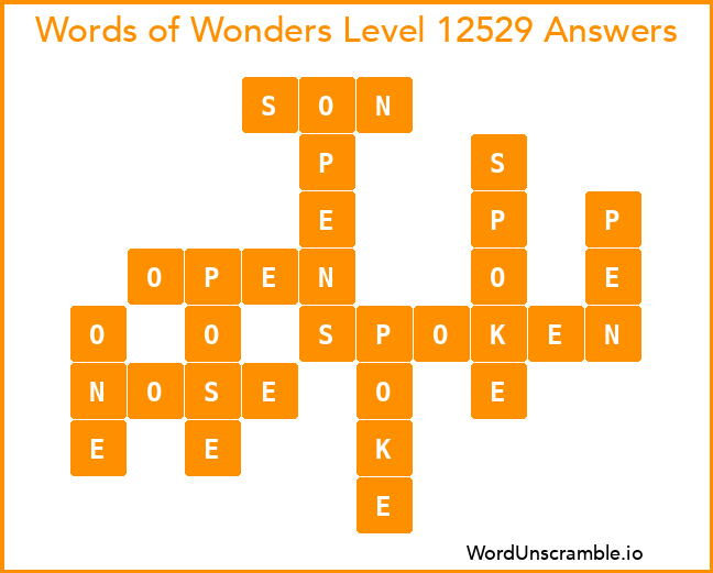 Words of Wonders Level 12529 Answers