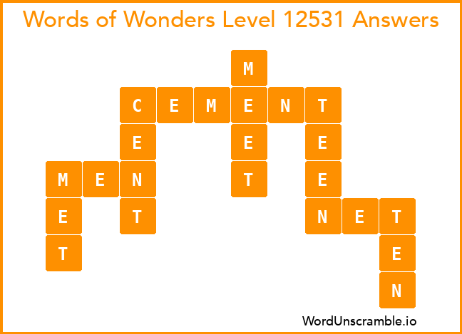 Words of Wonders Level 12531 Answers