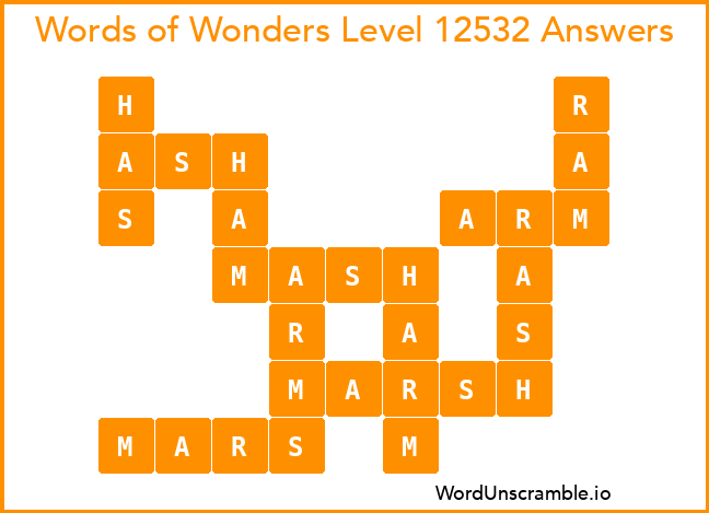 Words of Wonders Level 12532 Answers