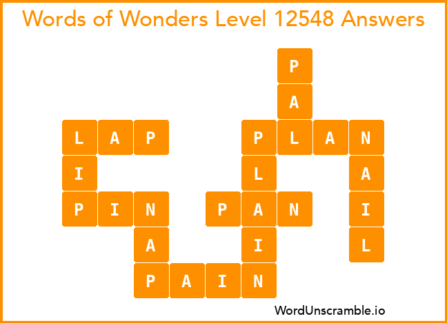 Words of Wonders Level 12548 Answers