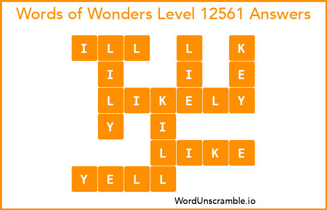 Words of Wonders Level 12561 Answers