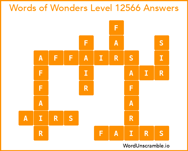 Words of Wonders Level 12566 Answers