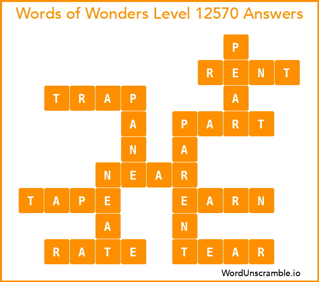 Words of Wonders Level 12570 Answers