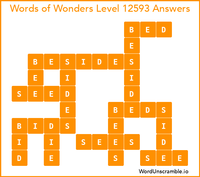 Words of Wonders Level 12593 Answers