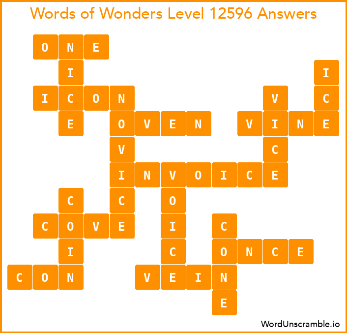 Words of Wonders Level 12596 Answers