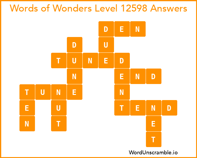 Words of Wonders Level 12598 Answers