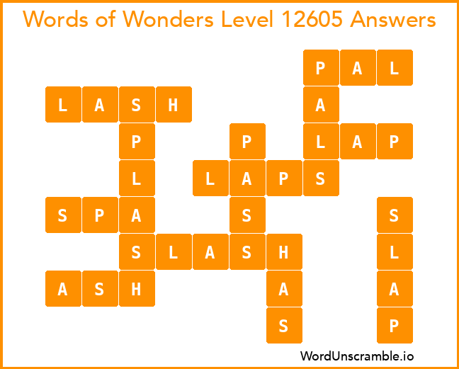 Words of Wonders Level 12605 Answers