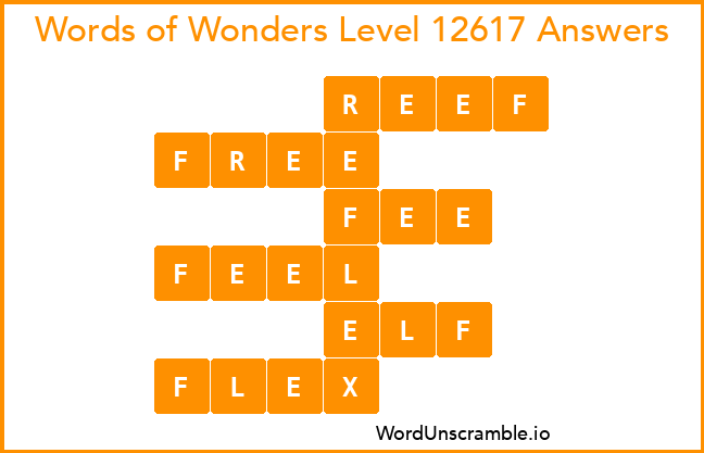 Words of Wonders Level 12617 Answers
