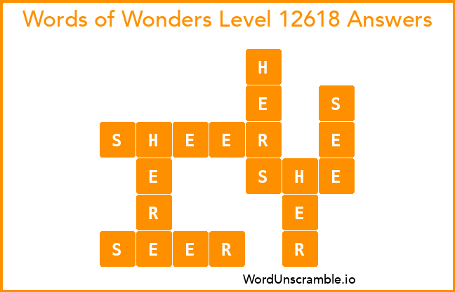 Words of Wonders Level 12618 Answers