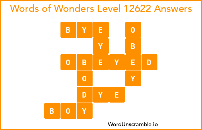 Words of Wonders Level 12622 Answers