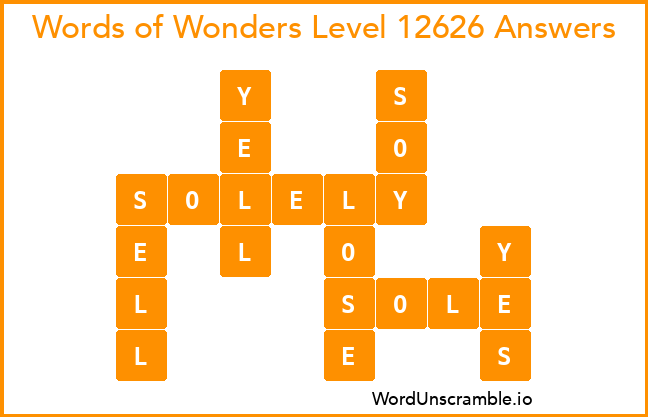 Words of Wonders Level 12626 Answers