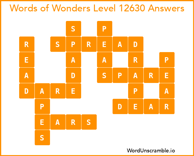 Words of Wonders Level 12630 Answers
