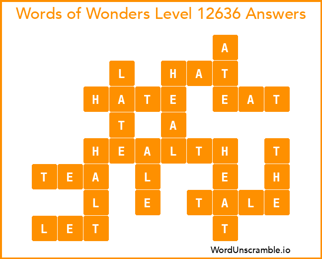 Words of Wonders Level 12636 Answers