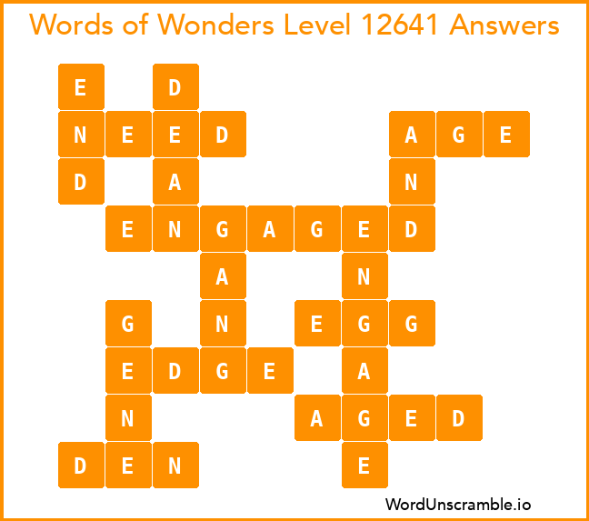 Words of Wonders Level 12641 Answers