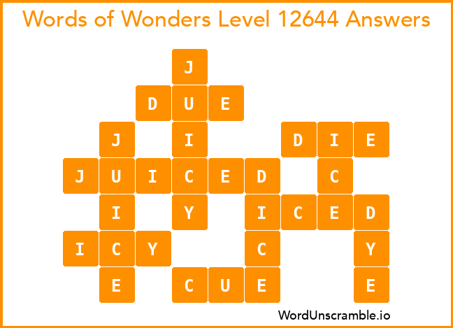 Words of Wonders Level 12644 Answers