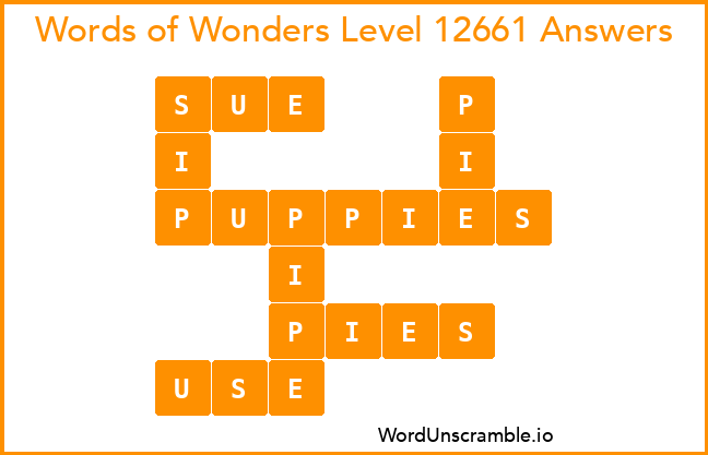 Words of Wonders Level 12661 Answers