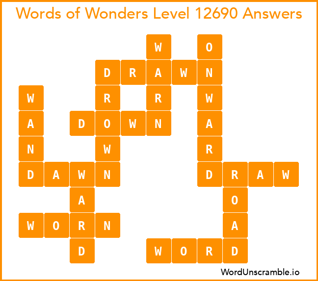 Words of Wonders Level 12690 Answers