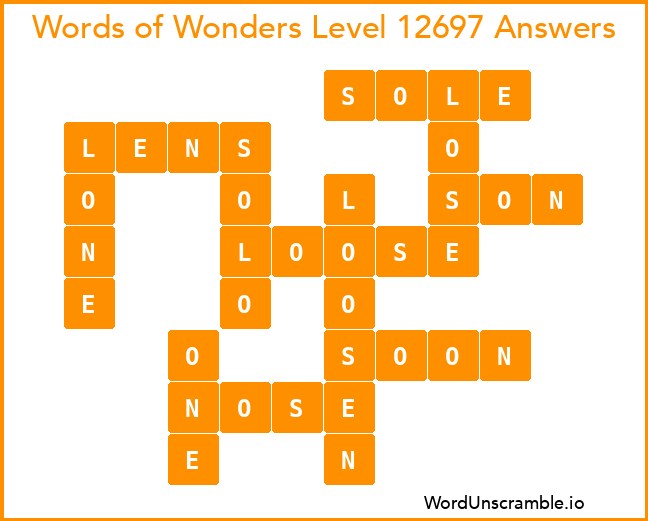 Words of Wonders Level 12697 Answers