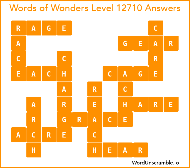 Words of Wonders Level 12710 Answers