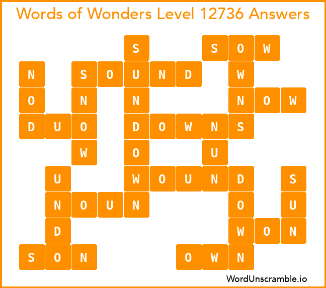 Words of Wonders Level 12736 Answers