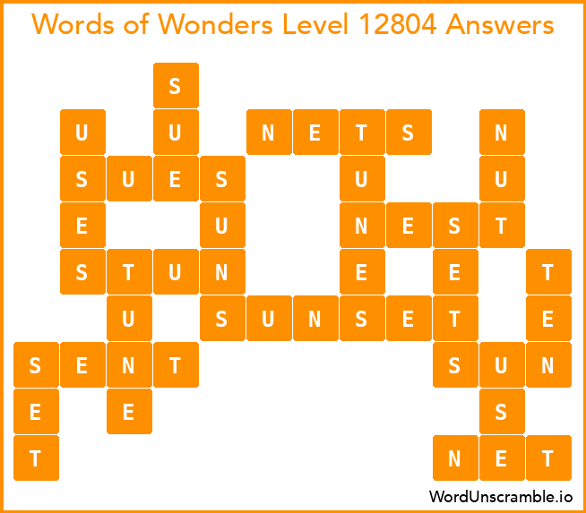 Words of Wonders Level 12804 Answers