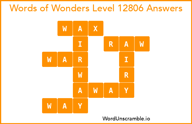 Words of Wonders Level 12806 Answers