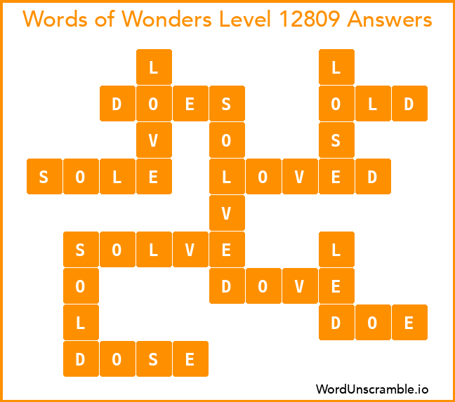 Words of Wonders Level 12809 Answers