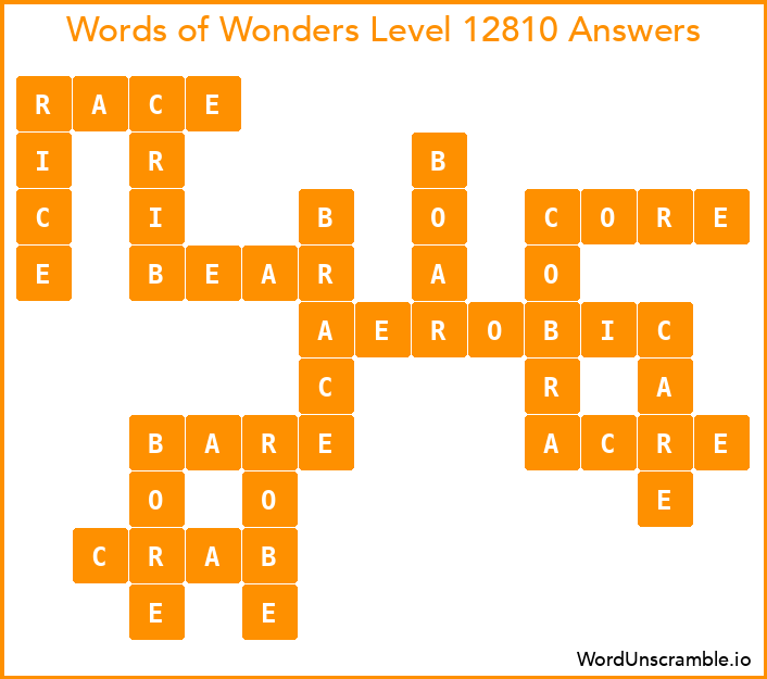 Words of Wonders Level 12810 Answers