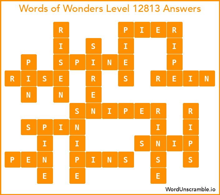 Words of Wonders Level 12813 Answers