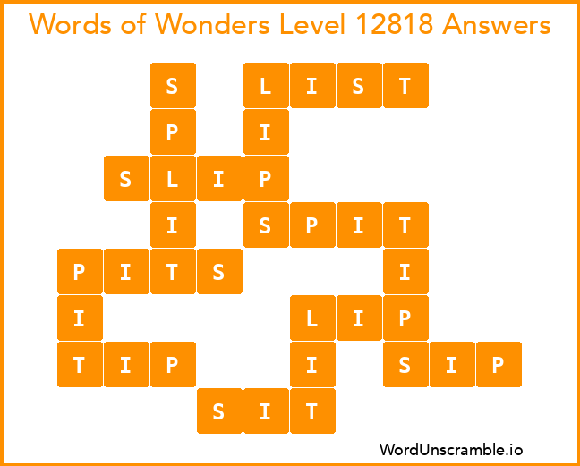 Words of Wonders Level 12818 Answers