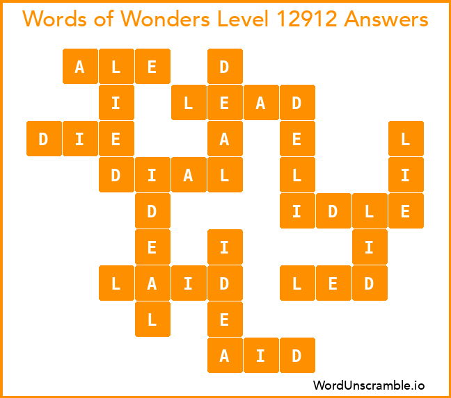 Words of Wonders Level 12912 Answers