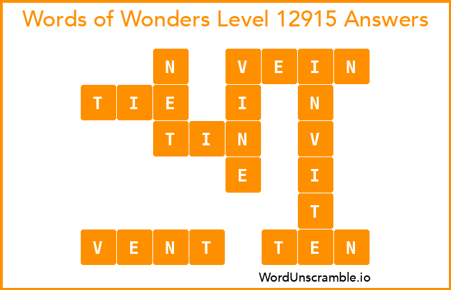 Words of Wonders Level 12915 Answers