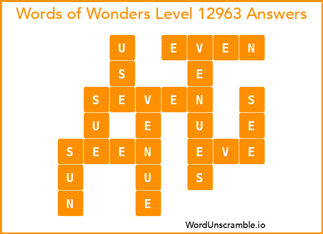Words of Wonders Level 12963 Answers