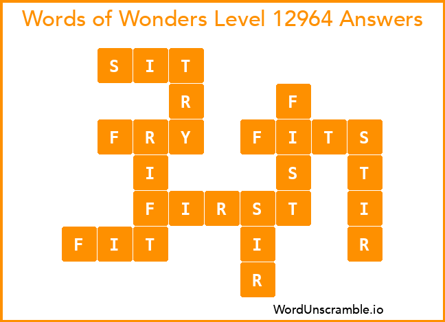 Words of Wonders Level 12964 Answers