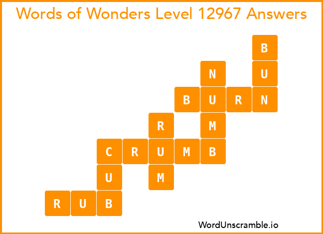 Words of Wonders Level 12967 Answers