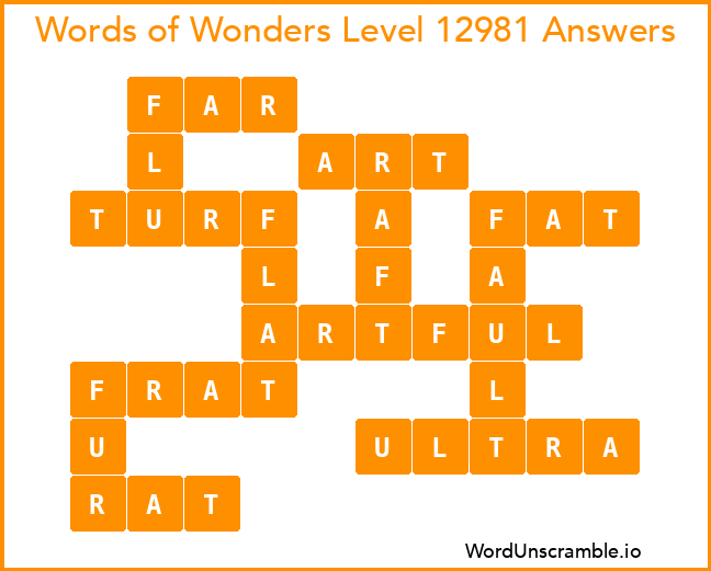 Words of Wonders Level 12981 Answers