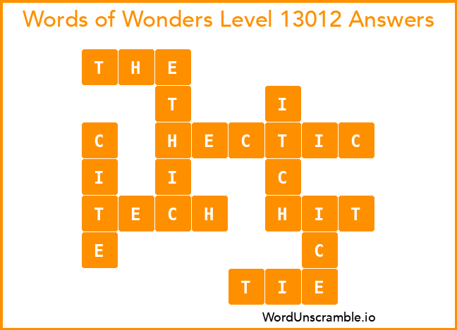 Words of Wonders Level 13012 Answers