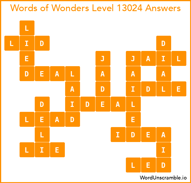 Words of Wonders Level 13024 Answers