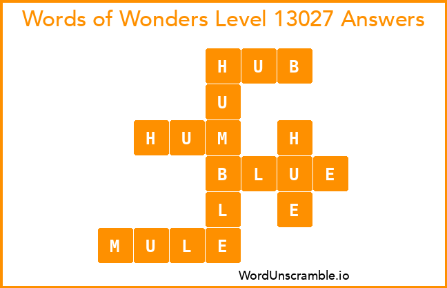Words of Wonders Level 13027 Answers
