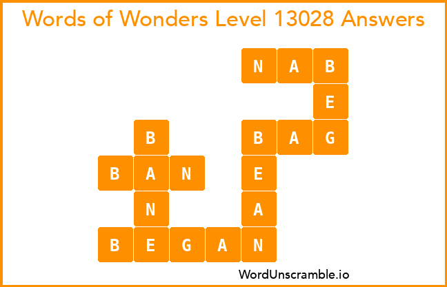 Words of Wonders Level 13028 Answers