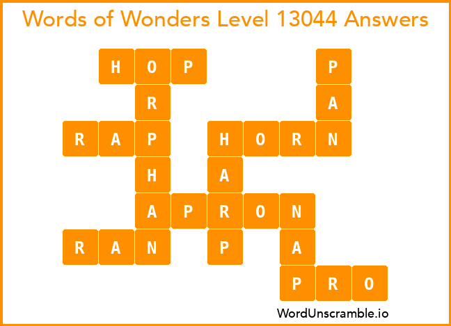 Words of Wonders Level 13044 Answers