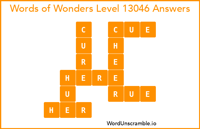 Words of Wonders Level 13046 Answers