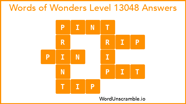 Words of Wonders Level 13048 Answers