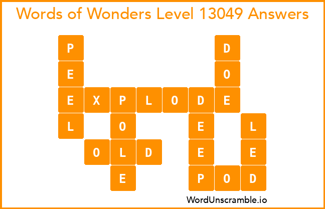 Words of Wonders Level 13049 Answers