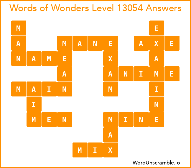 Words of Wonders Level 13054 Answers