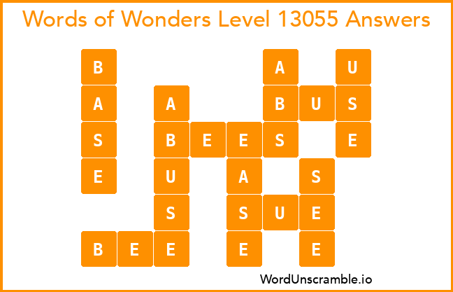 Words of Wonders Level 13055 Answers