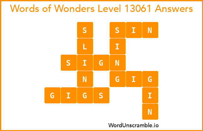 Words of Wonders Level 13061 Answers